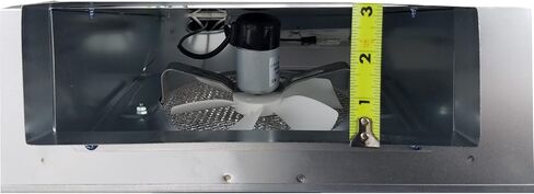 20" Black Rear Ducted RV Range Hood (12 Volt DC) in Saudi Arabia