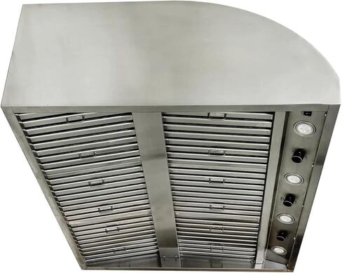 Blaze Outdoor 42 Inch 304 Grade Stainless Steel Vent Hood with 2000 CFM Blowers, Higher Installation, Adjustable Light, and Commercial Style Baffles in Saudi Arabia