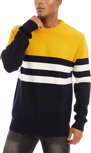 MAGNIVIT Men's Crewneck Sweater Lightweight Soft Knitted Sweatshirt Fall Winter Thermal Pullover in Saudi Arabia