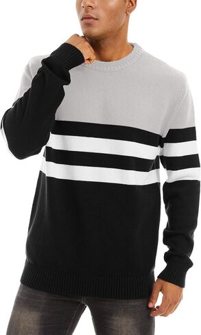 MAGNIVIT Men's Crewneck Sweater Lightweight Soft Knitted Sweatshirt Fall Winter Thermal Pullover in Saudi Arabia