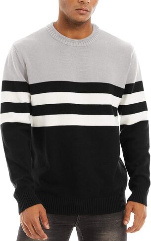 MAGNIVIT Men's Crewneck Sweater Lightweight Soft Knitted Sweatshirt Fall Winter Thermal Pullover in Saudi Arabia