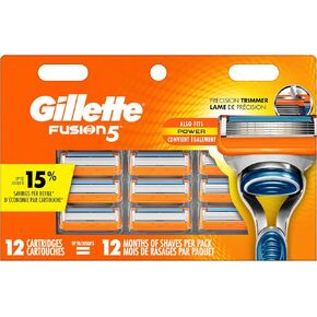 Gillette Fusion5 Men's Razor Blades, 12 Blade Refills in Kuwait