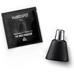 خرطوشة شفرة بديلة من MANSCAPED® The Weed Whacker™ لتشذيب شعر الأنف والأذن الكهربائية، شفرات قص صحية ملتوية وقابلة للاستبدال، شفرة دوارة مزدوجة حادة للقص الدقيق، عبوة واحدة in Kuwait