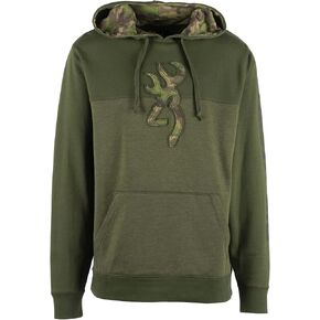 Browning Men's Buckmark Hoodies, Warm Cotton-Blend Fleece Sweatshirt
