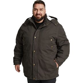 Soularge Men's Big and Tall Military Winter Warm Sherpa Lined Parka Jacket with Hood in Kuwait