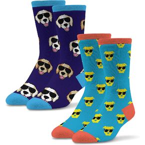 جوارب Socktastic الرجالية المرحة - عبوتان من الجوارب المبتكرة المضحكة، جورب كاجوال يناسب الحذاء in Kuwait