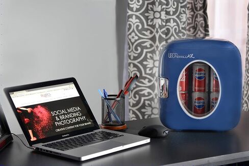Uber Appliance UB-XL1-BLUE Mini Fridge, 9L, Navy Blue in Saudi Arabia