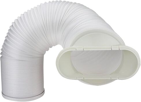Erice Portable Air Conditioner Hose, Portable Exhaust Vent Hose with 5.9 Inch Diameter, Length up to 60", Exhaust Hose for Portable AC Vent Compatible with Delonghi & LG Air Conditioner Parts (White) in Saudi Arabia