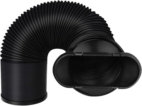 Erice Portable Air Conditioner Hose, Portable Exhaust Vent Hose with 5.9 Inch Diameter, Length up to 60", Exhaust Hose for Portable AC Vent Compatible with Delonghi & LG Air Conditioner Parts (White) in Saudi Arabia