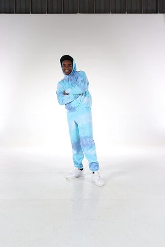 Magic River Handcrafted Tie Dye Hoodie Sweatshirt and Sweatpant Matching Sweatsuit Set in Saudi Arabia