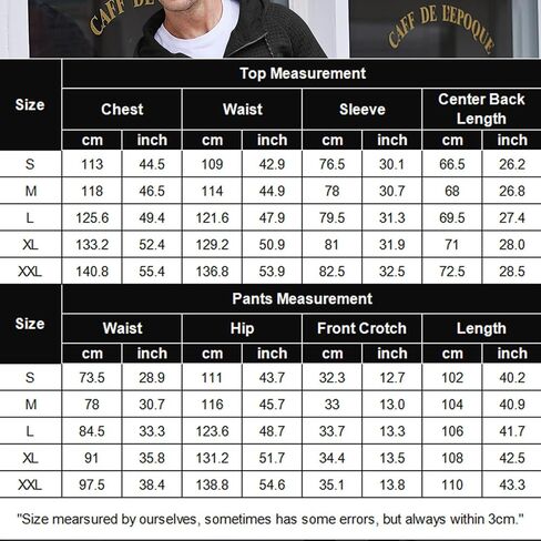 COOFANDY Men's Sweatsuits Suit 2 Piece Hooded Jogging Suits Plaid Full Zip Tracksuit with Pockets Casual Athletic Black in Saudi Arabia