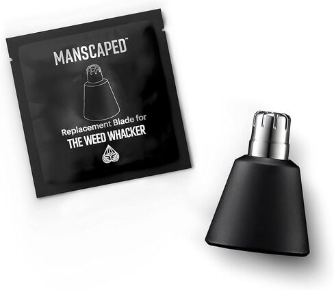خرطوشة شفرة بديلة من MANSCAPED® The Weed Whacker™ لتشذيب شعر الأنف والأذن الكهربائية، شفرات قص صحية ملتوية وقابلة للاستبدال، شفرة دوارة مزدوجة حادة للقص الدقيق، عبوة واحدة in Saudi Arabia