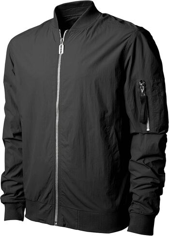 Mens MA-1 Flight Bomber Jacket Active Casual Military Outwear in Saudi Arabia
