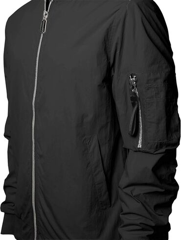 Mens MA-1 Flight Bomber Jacket Active Casual Military Outwear in Saudi Arabia