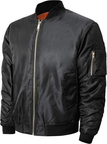 Mens MA-1 Flight Bomber Jacket Active Casual Military Outwear in Kuwait