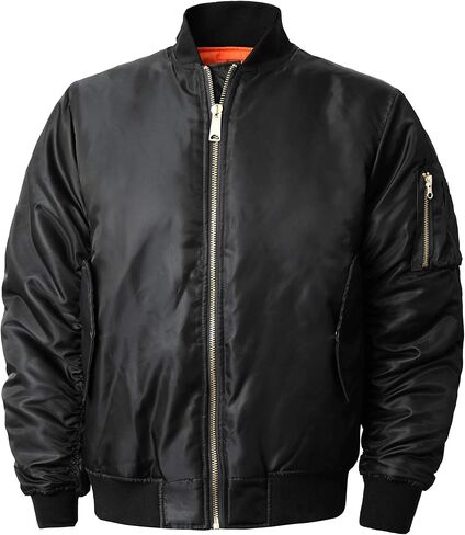 Mens MA-1 Flight Bomber Jacket Active Casual Military Outwear in Kuwait