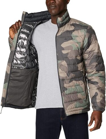 Columbia Men's Powder Lite Jacket, Cypress Mod Camo Print, 6X Big in Kuwait