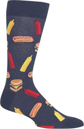 Hot Sox Men's Food and Booze Novelty Casual Crew in Saudi Arabia