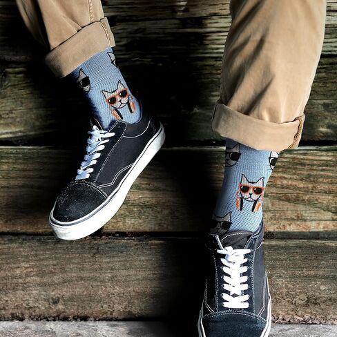 Socktastic Men's Funny Socks - 2 Pack Of Funny Novelty Socks, Casual Crew Sock Fits Shoe in Saudi Arabia