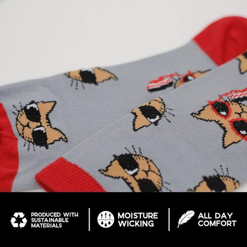 Socktastic Men's Funny Socks - 2 Pack Of Funny Novelty Socks, Casual Crew Sock Fits Shoe in Saudi Arabia