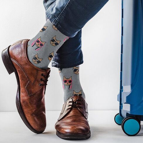 Socktastic Men's Funny Socks - 2 Pack Of Funny Novelty Socks, Casual Crew Sock Fits Shoe in Saudi Arabia
