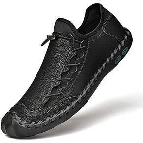 LZDZN Mens Casual Shoes for Men's Leather Loafers Boat Dress Driving Men Black Brown Yellow White Big Size Wide Summer Breathable Fashion Walking Work Office Business Male Handmade in Kuwait