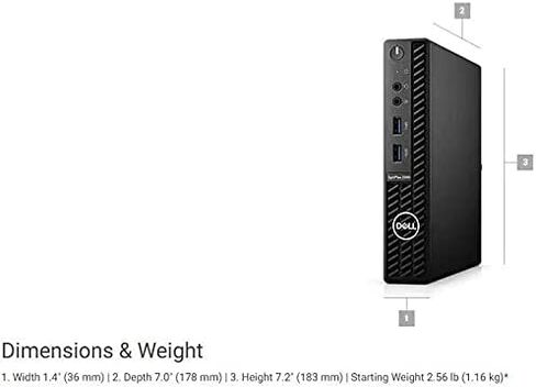 Dell OptiPlex 3080 Micro Desktop 8TB SSD 16GB RAM Extreme (Intel Core i9-10900 Processor with Turbo Boost to 5.20GHz, 16 GB RAM, 8 TB SSD, Win 10 Pro) PC Business Computer in Saudi Arabia
