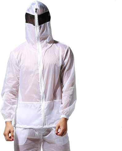 DESMIIT Lightweight Hoodie Jackets Sun Protection+Quick Dry Windproof Travel Long Sleeve Coat for Men in Saudi Arabia