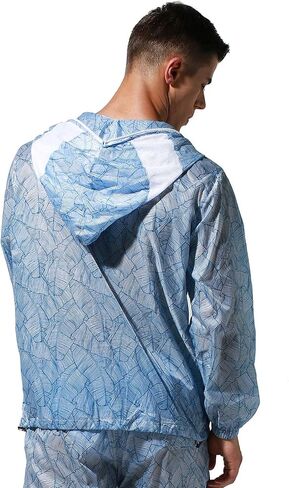 DESMIIT Lightweight Hoodie Jackets Sun Protection+Quick Dry Windproof Travel Long Sleeve Coat for Men in Saudi Arabia