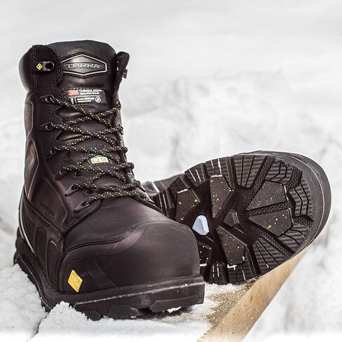 حذاء برقبة للرجال من Terra VRTX Expedition 600g WP A/GRIP CT CP EH مقاوم للطقس البارد in Kuwait