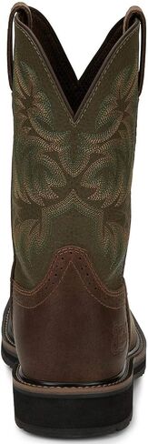 Justin Men's Driller Western Work Boot Steel Toe Dark Brown 11.5 D(M) US in Saudi Arabia