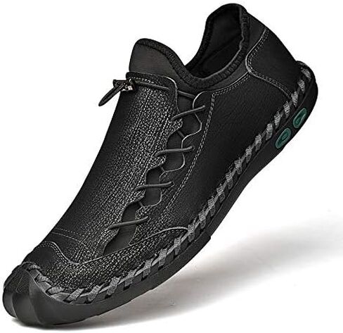 LZDZN Mens Casual Shoes for Men's Leather Loafers Boat Dress Driving Men Black Brown Yellow White Big Size Wide Summer Breathable Fashion Walking Work Office Business Male Handmade in Kuwait