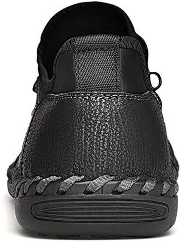 LZDZN Mens Casual Shoes for Men's Leather Loafers Boat Dress Driving Men Black Brown Yellow White Big Size Wide Summer Breathable Fashion Walking Work Office Business Male Handmade in Kuwait