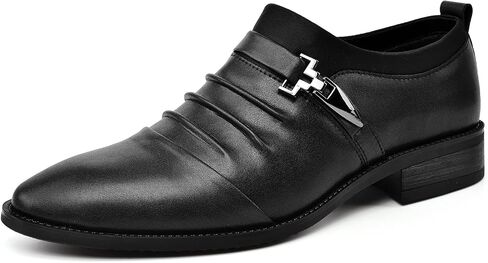 Venshine Mens Casual Shoes Leather Slip On Loafer Business Fahion Dress Shoes in Saudi Arabia