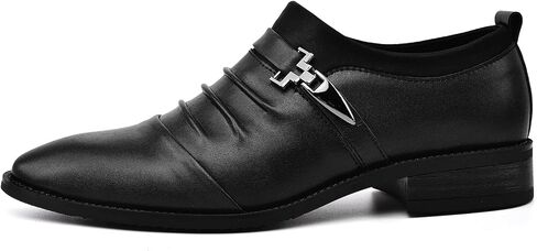 Venshine Mens Casual Shoes Leather Slip On Loafer Business Fahion Dress Shoes in Saudi Arabia
