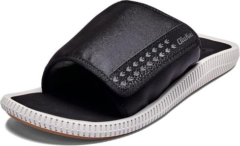 OLUKAI Ulele Olu Men's Slide Sandals, Water Resistant Beach Shoes, Fully Adjustable & Comfort Fit, Wet Grip Rubber Soles in Kuwait