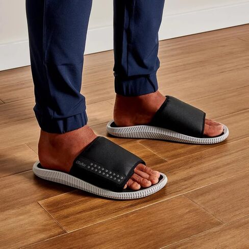 OLUKAI Ulele Olu Men's Slide Sandals, Water Resistant Beach Shoes, Fully Adjustable & Comfort Fit, Wet Grip Rubber Soles in Kuwait