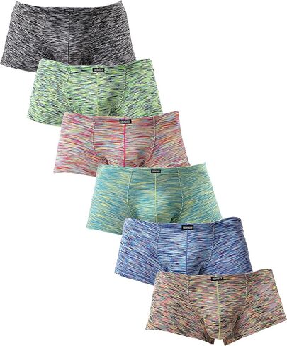 iKingsky Men's Stretch Boxer Briefs Underwear Sexy Low Rise Men Pouch Boxer Shorts in Saudi Arabia