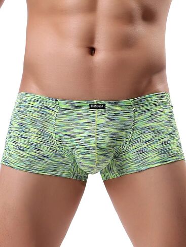 iKingsky Men's Stretch Boxer Briefs Underwear Sexy Low Rise Men Pouch Boxer Shorts in Saudi Arabia