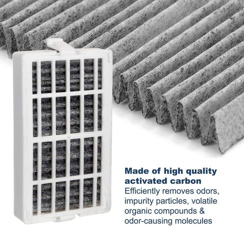 HQRP 2-pack Refrigerator Air Filter compatible with Whirlpool FreshFlow W10311524 AIR1, W10335147, W10315189, 2319308 Replacement in Saudi Arabia