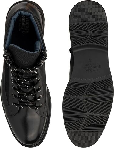 Vintage Foundry Co. Thundra Men’s Fashion Handcrafted Casual Oxfords Derby Chukka Two-tone Leather Lace-up Ankle High-Top Boots w/Block Chunky Heel, Platform, Round Plain Toe & Rubber Sole in Saudi Arabia