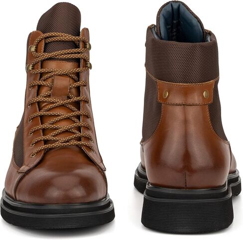 Vintage Foundry Co. Thundra أحذية رجالية كاجوال مصنوعة يدويًا من أوكسفورد ديربي تشوكا من الجلد بلونين برباط للكاحل مع كعب مكتنز، منصة، مقدمة دائرية ونعل مطاطي in Kuwait