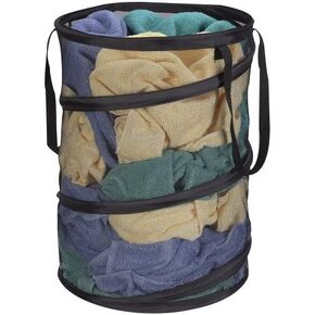 Household Essentials 2027-1 Pop-Up Collapsible Mesh Laundry Hamper | Charcoal in Kuwait