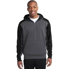 SPORT-TEK Men's Colorblock Tech Fleece 1/4 Zip in Kuwait