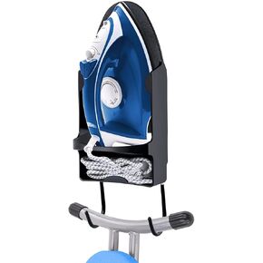 Fanxina Wall Mount Steam Iron Holder Ironing Board Hanger Household Laundry Wall Mount Iron Hanger Ironing Board Rack Black- for Iron Max 5.5 inch Width Iron in Saudi Arabia