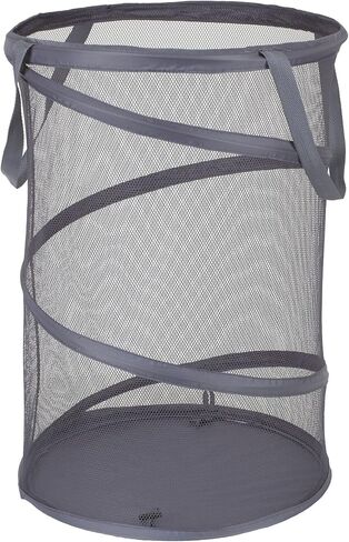Household Essentials 2027-1 Pop-Up Collapsible Mesh Laundry Hamper | Charcoal in Saudi Arabia