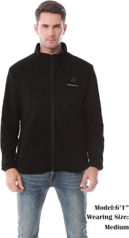 Venustas Mens Heated Jacket, Fleece with Battery Pack 7.4V, Premium Zippers in Kuwait