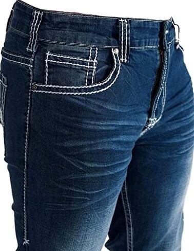 B. Tuff Western Jeans Mens Magnum Bootcut Medium Wash Magnum in Kuwait