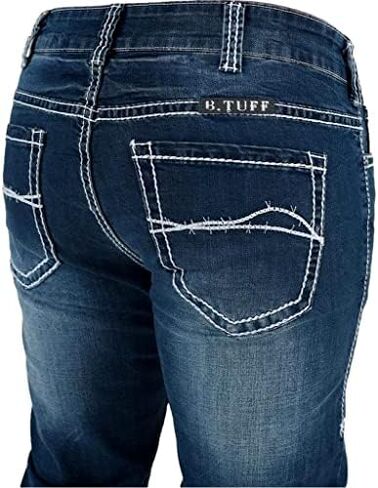 B. Tuff Western Jeans Mens Magnum Bootcut Medium Wash Magnum in Kuwait