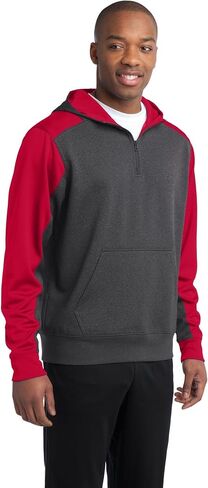 SPORT-TEK Men's Colorblock Tech Fleece 1/4 Zip in Kuwait
